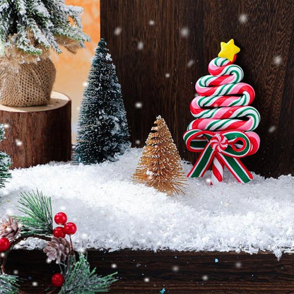 Hungdao Faux Snow Decoration - Sparkly White Glitter Powder for Crafts | 3.8 Ounce Snowflakes Filler