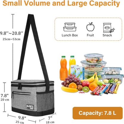 Tirrinia Insulated Lunch Box - Leakproof Lunch Bag for School, Work, Soft Cooler for Office, Picnic, Camping