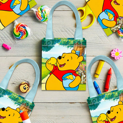Winnie the Pooh Party Favor Bags for Kids Birthday 12 Pack Bundle