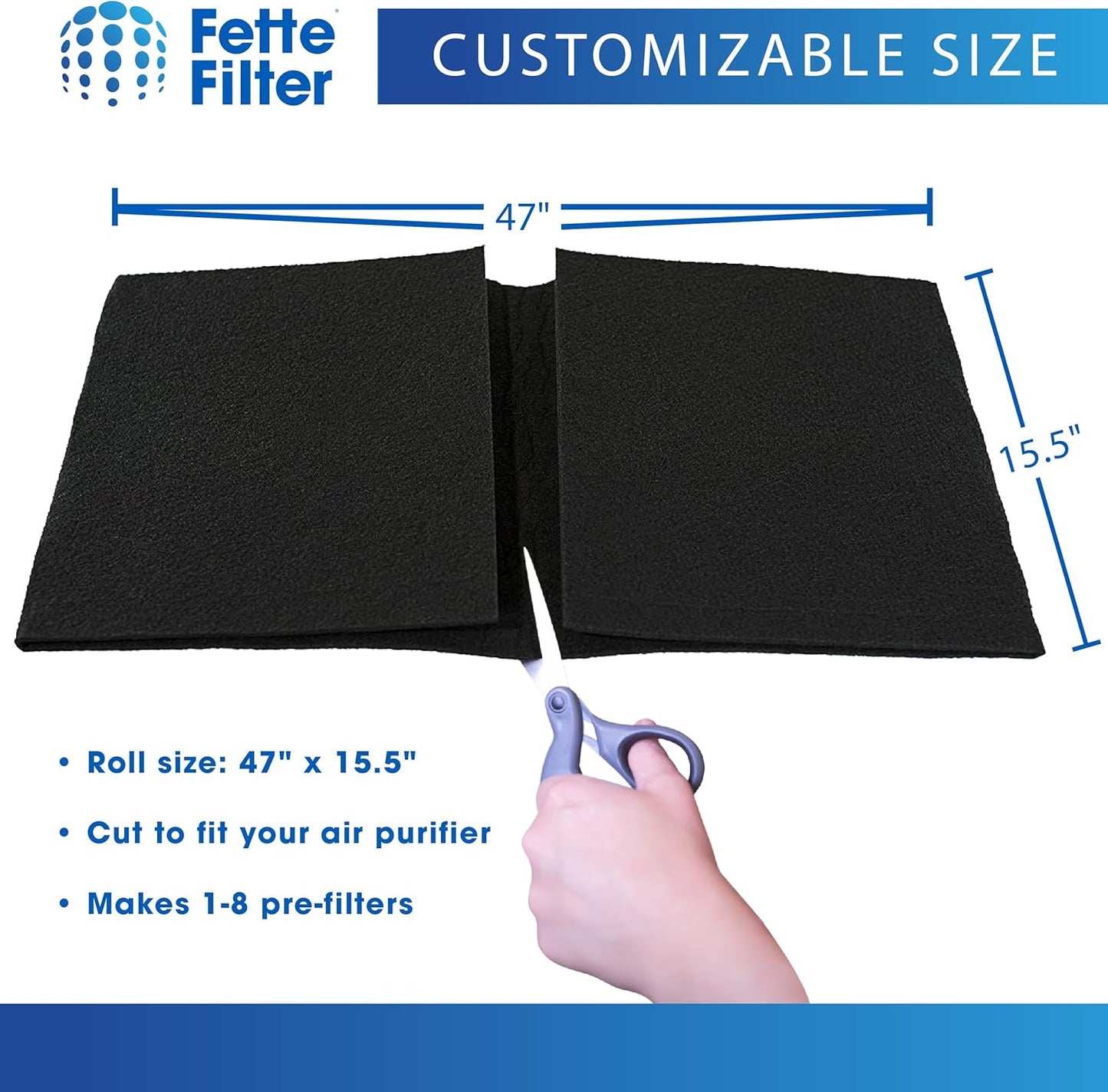 Fette Filter HRF-AP1 Premium Universal Carbon Pre Filter Rolls Compatible with Honeywell HRF-AP1