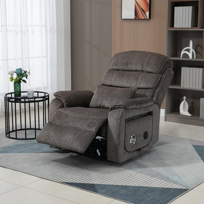 Oversized Electric Lift Chair Versatile Power Recliner Chair 180° Infinite Reclining Armchair for Adults with Massgae,Cupholder,USB-C Ports,Wireless Charging
