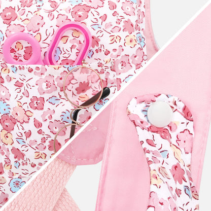GAGAKU Baby Doll Carrier Stuffed Animal Carrier for Girls Doll Accessory Adjustable Straps for 12 to 20 inch Reborn Baby Dolls - Pink Flowers