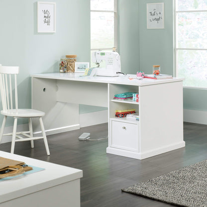 Sauder Craft Pro Series Craft Table/ Pantry cabinets, in White finish