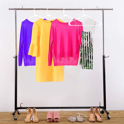 Utopia Home Plastic Hangers 20 Pack - Clothes Hanger with Hooks - Durable & Space Saving (White)