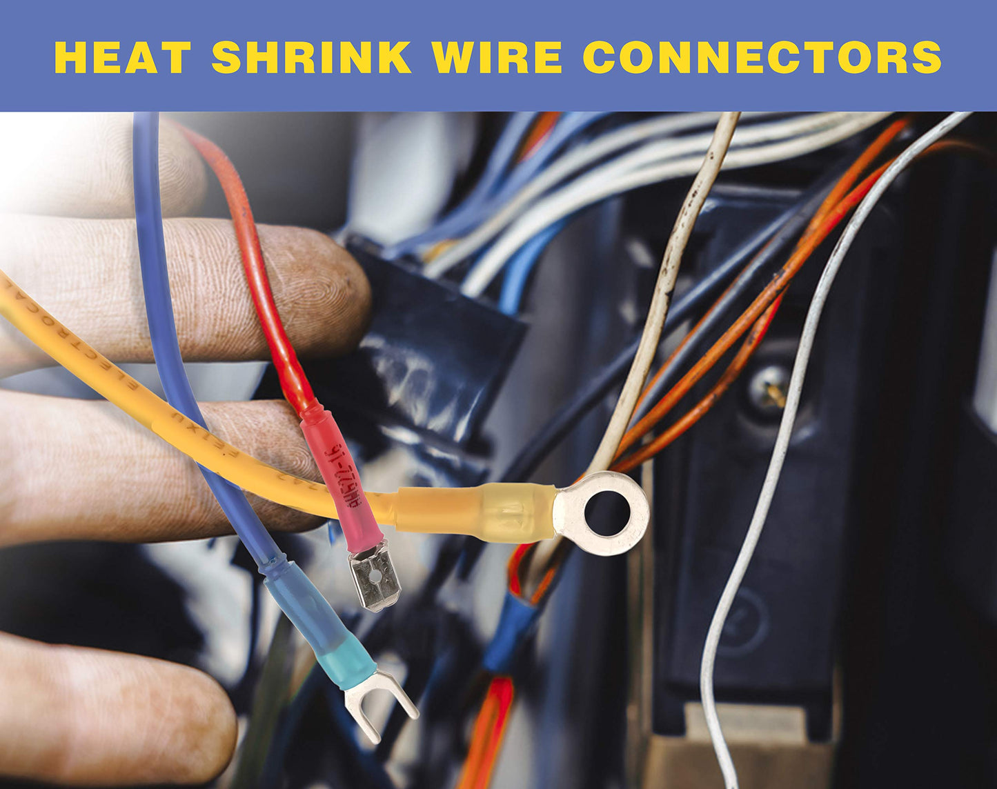 haisstronica Mini Heat Gun 350W+haisstronica 520PCS Marine Grade Heat Shrink Wire Connectors