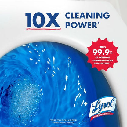 Lysol Toilet Bowl Cleaner - Max Strength Clinging Gel for Instant Stain Removal | 24 oz (4ct)