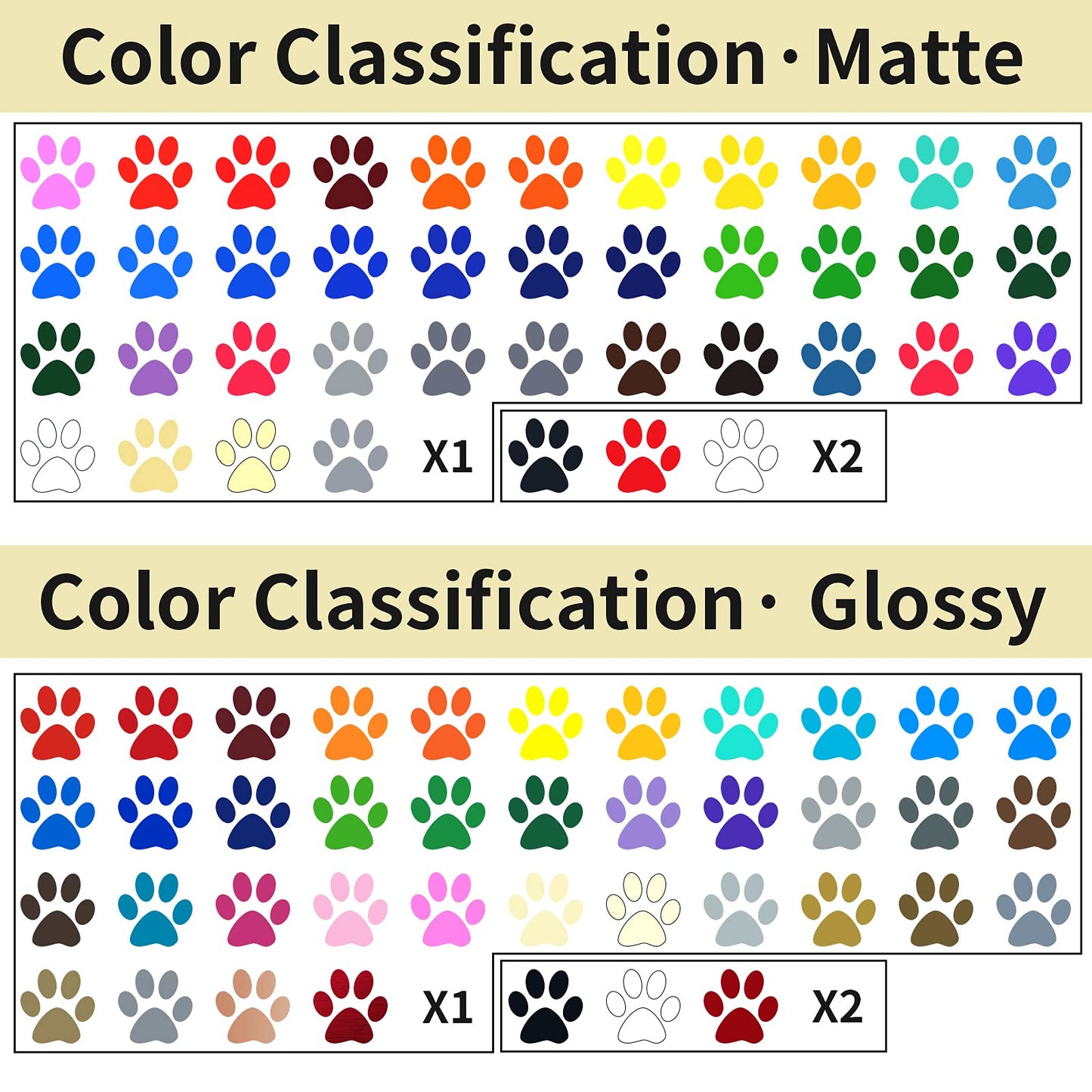 IModeur Permanent Adhesive Vinyl Bundle - 86 Pack Vinyl Sheets (12”x12”, Glossy, Matte, Metallic) for Most Cutting Machines and Party Decoration, Sticker, Craft Cutter, Car Decal