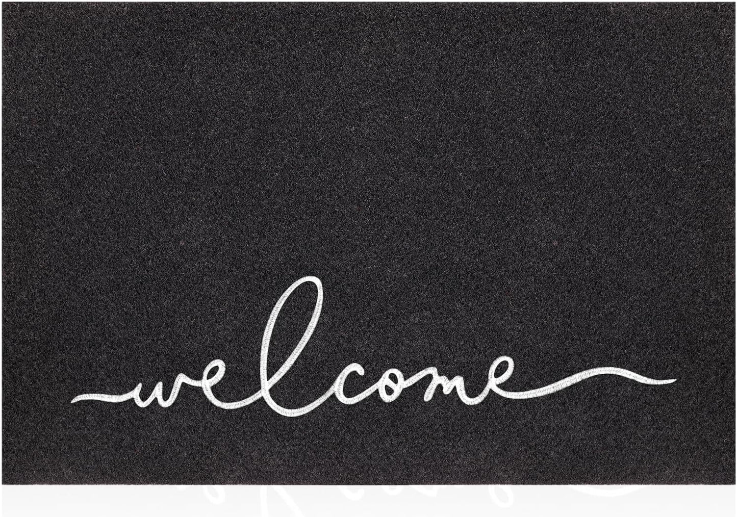 Welcome Mats for Front Door, Non-Slip Doormat for Easy Clean Entrance Mats for Home, Patio, High Traffic Areas