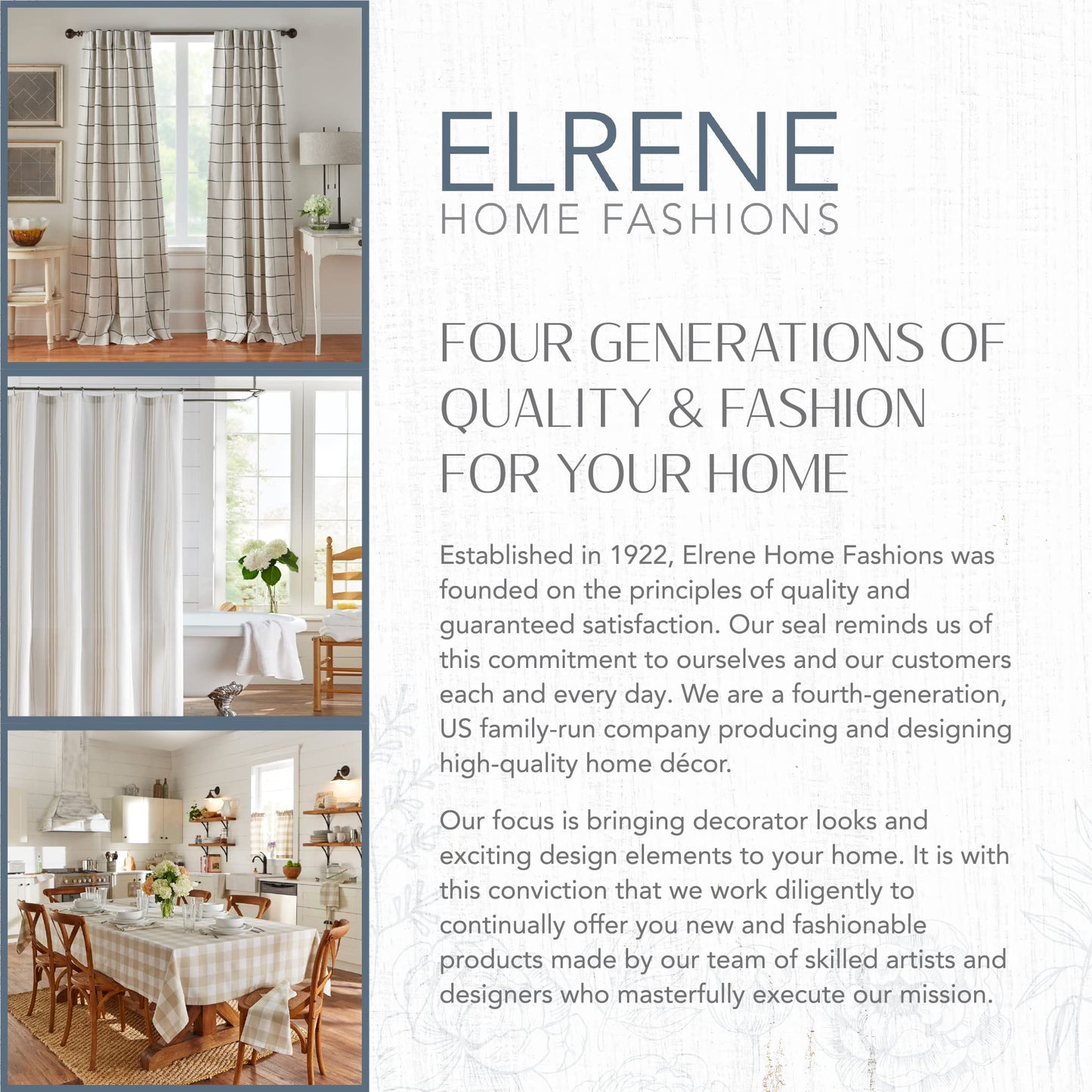 Elrene Tablecloth, 91262MLT, Multi, 60" x 120"