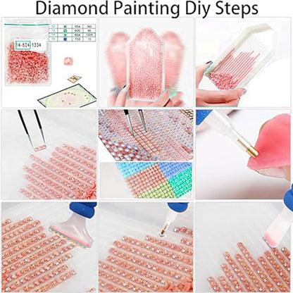 Huacan Diamond Painting Kits for Adults Parrot Full Square Drill 5D DIY Diamonds Paintings Art Kit for Home Wall Decor Picture Size 12 * 16 Inch