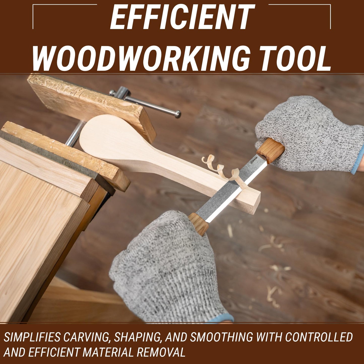 BeaverCraft DK2s for Shaping Wood LS6P1 Stropping Kit Leather Strop Kit with Sharpening Polishing Compound Knife