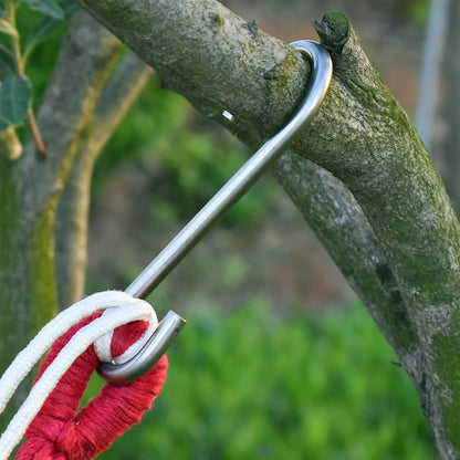 Heavy Duty S Hooks, Large 304 Stainless Steel Metal Hook, Rust Proof for Garden Outdoor Tools