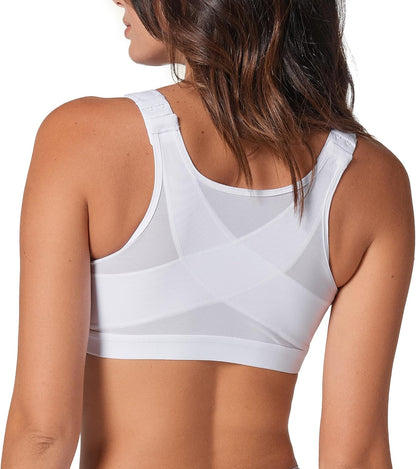 Leonisa Multi-Functional – Posture Corrector Bra Wireless Front Closure Bra for Women Full Coverage