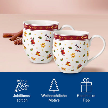 Villeroy & Boch Delight 2-Pieces Mug Set, 2 Count (Pack of 1), White