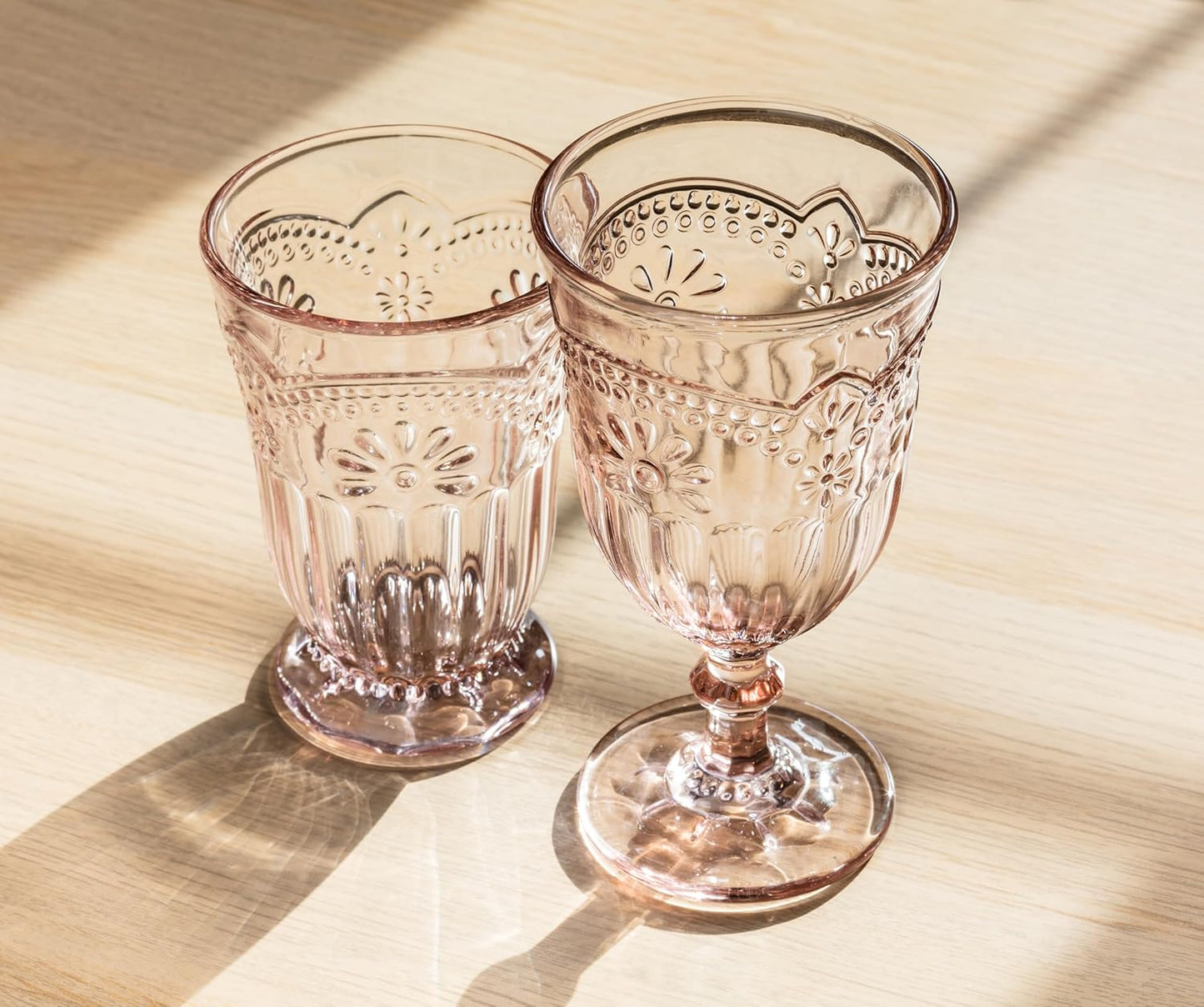 Abbott Collection 27-Desiree/GOB Flower Wine Goblet