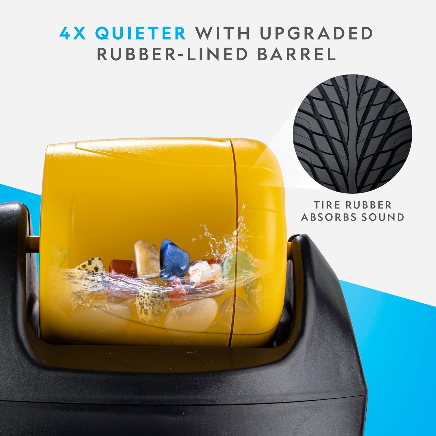 National Geographic Starter Rock Tumbler Kit - Durable Leak-Proof Rock Polisher - Complete Rock Tumbling Kit with 4-Stage Silicon Carbide Grit - Geology Hobby, Rocks & Crystals (Amazon Exclusive)