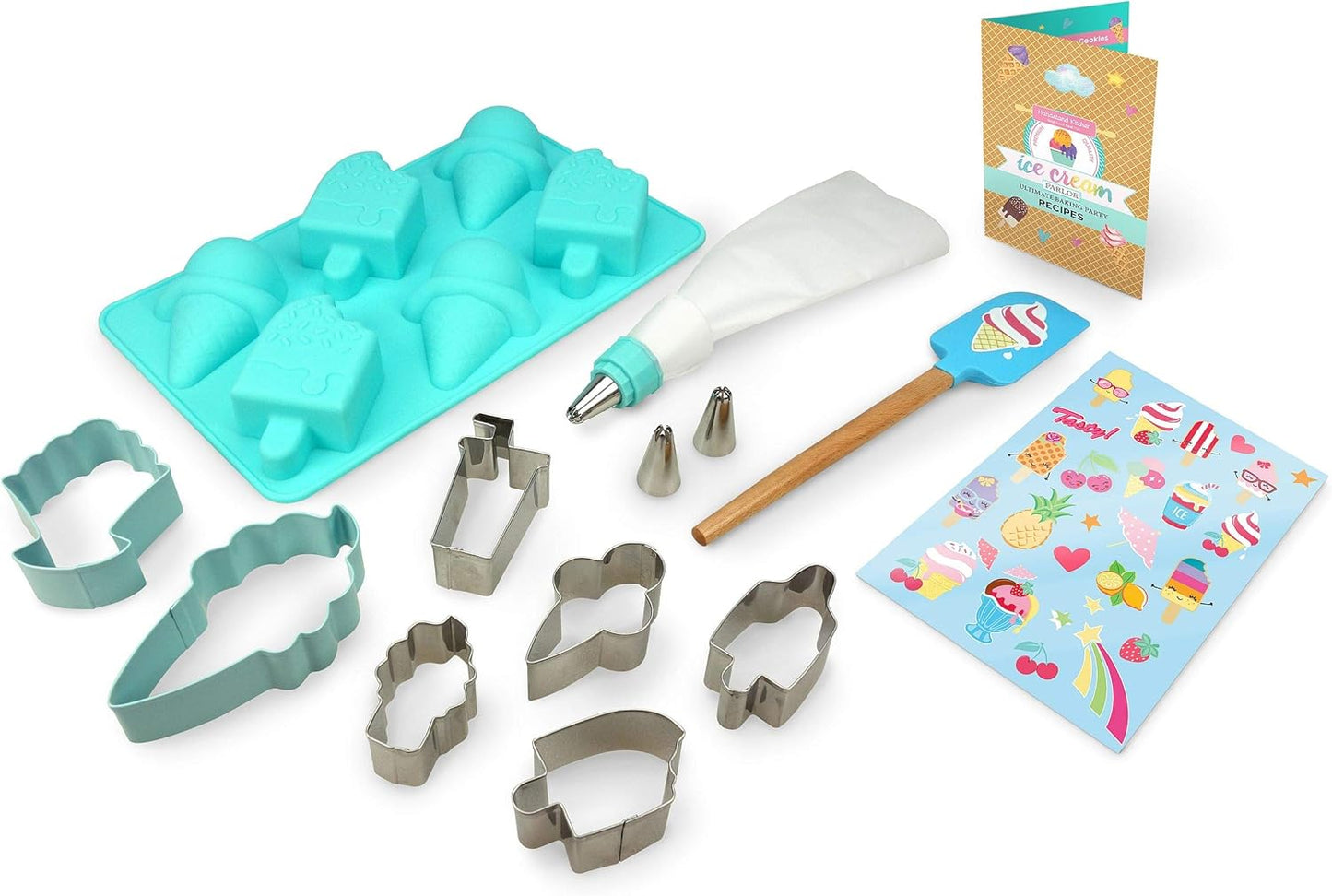 15-piece Handstand Kitchen Ice Cream Parlor Ultimate Baking Party with Recipes