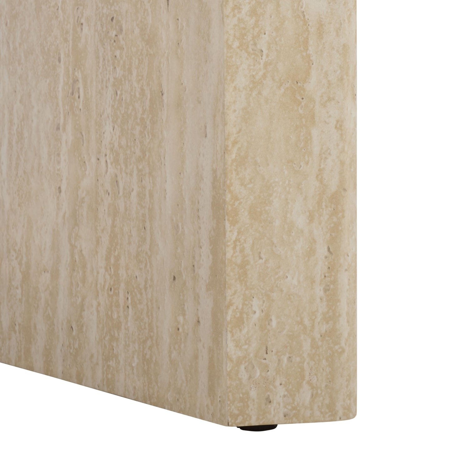 SAFAVIEH Home Collection - Woodrow Faux Travertine Console Table, Minimalist Modern Entryway Accent (CNS7005B)