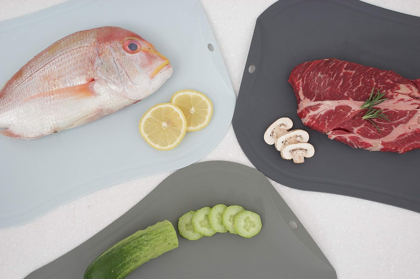 doblé Non-Scratch Flexible Cutting Board for Chopping, Scratch Free Juice Grooves, Non-Slip Dishwasher Safe
