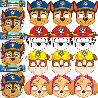 Paw Patrol Party Masks - 24 Count | Officially Licensed Kids Birthday Party Favors & Decorations