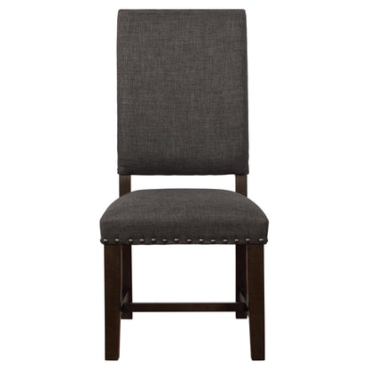 Coaster Home Furnishings Twain Upholstered Dining Side Chair Warm Grey 109142 (Set of 2)