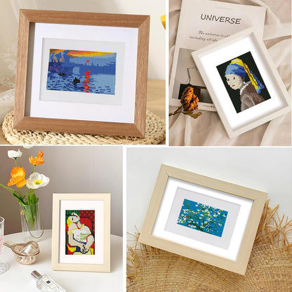 15 Packs Diamond Art Kits for Adults, Small Diamond Painting Projects Full Square Drill Gem Art Kits, Mini DIY 5D Paint With Diamond Dots Crafts with Tools, Classic Masterpiece Wall Decor Gift