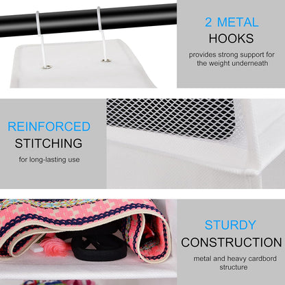 Closet, 10-Tier coastal rose Hanging Shoe Organizer for Shoe Organizers and Storage, Space Saving Shoe Holder Rack