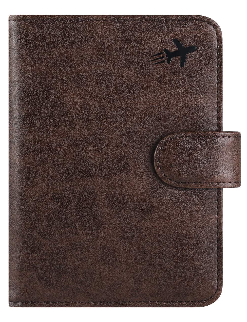Passport Holder Cover Wallet RFID Blocking Leather Card Case Travel Accessories for Women Men (Z #Chocolate)