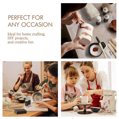 ARTIFY Air Dry Clay Kit for Adults, DIY Pottery Craft Airdry Tool Kit at Home, Art Hobby Clay Sculpting Modeling Making, Date Night Couples Family Beginners Valentines Day Gifts