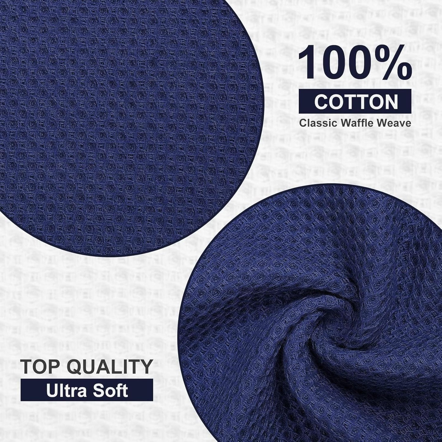Set, 12 12 13 28 Inches, Set 10 100% Homaxy Kitchen Towels and Dishcloths x and x of Cotton Waffle Weave Kitchen