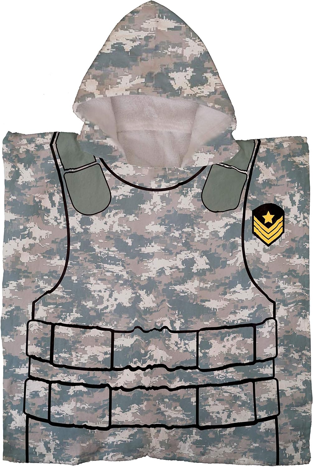 22 22 Inches Jay Franco Trend Collector Soldier Bath/Pool/Beach Hooded Poncho Towel - Super Soft & Absorbent Cotton