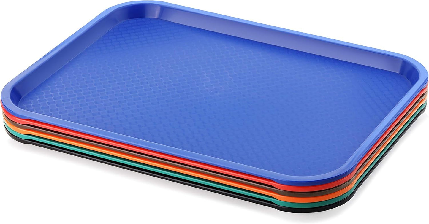 28010 6-Piece 12 16-Inch, New Star Foodservice Fast Food Tray, by Assorted Colors