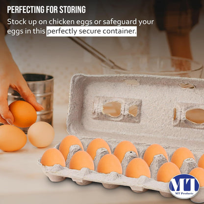 1 Dozen (25 MT Products Blank Natural Pulp Egg Cartons Bulk - Made in USA - Holds Up to Twelve Eggs - - Cardboard