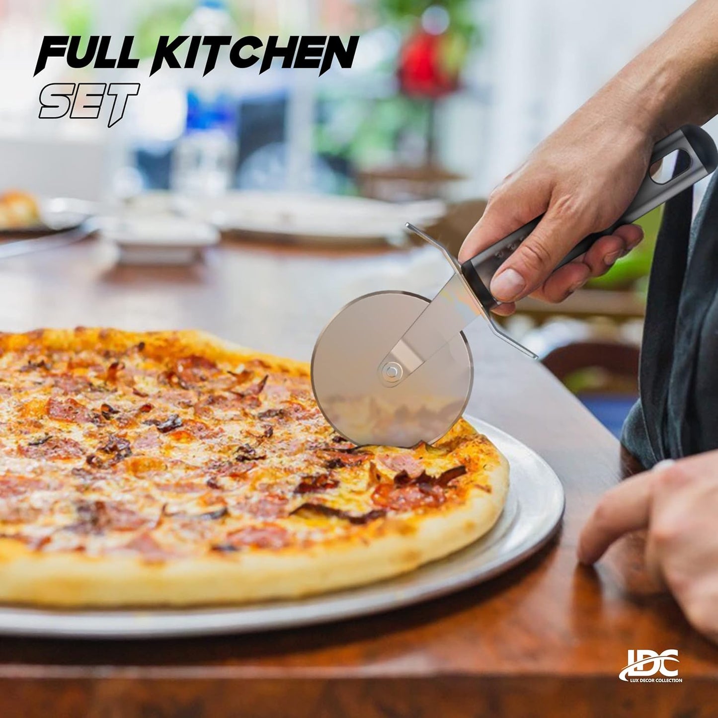 LDC Lux Decor 23 Pieces Kitchen Utensils Set, Non-Stick and Heat Resistant Cooking Tools and Gadgets