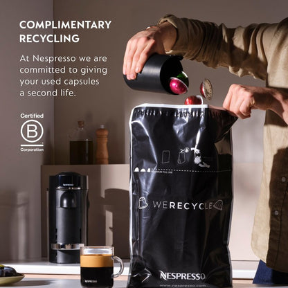 Nespresso Vertuo Pop+ Coffee and Espresso Maker by Breville, Matte Black Gold