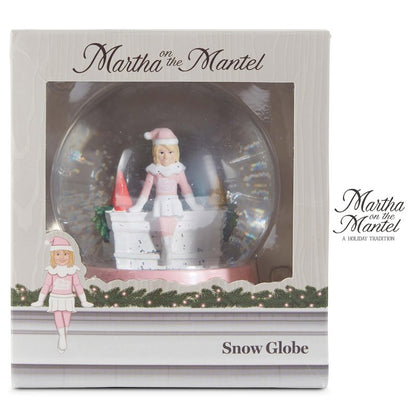 Martha Stewart Snow Globe Christmas - Martha on The Mantel Christmas Decor, Funny Collectible, Secret Santa Collectible, Snowglobes