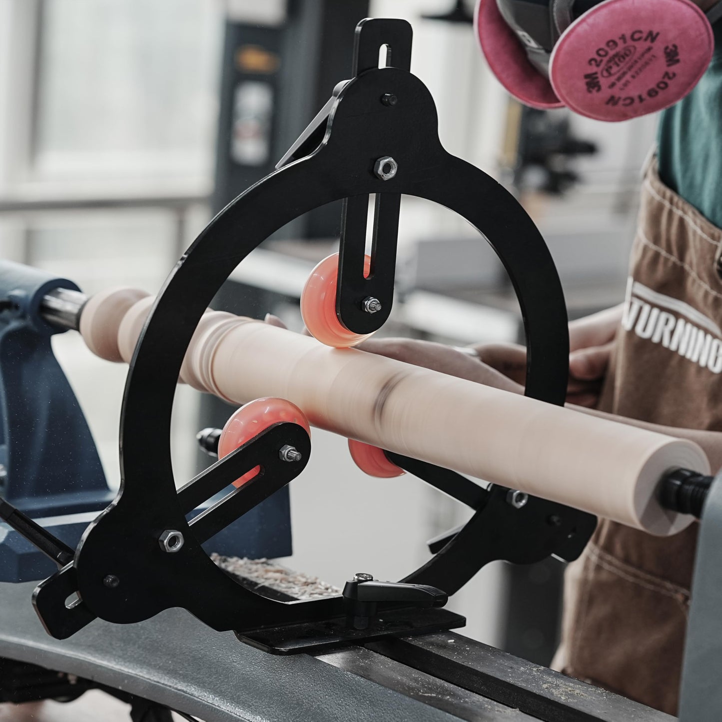 Woodturning Steady Rest for 12",14" and 16" Swing Size, Wood Lathe for Spindle Woodturning, Woodturning Tools.