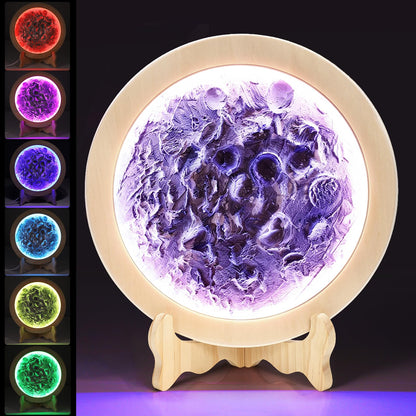 HCHILDHOOD DIY Moon Lamp Night Light Kit, Make Your Own Moon Lamp with Colourful RGB Light Arts and Crafts for Kids Ages 3-12, Creative Activity Birthday Gifts for 3-12 Year Olds Boys Girls