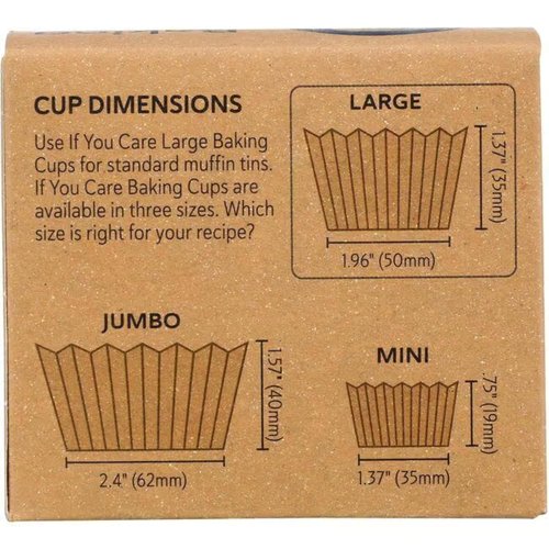 If You Care Baking Cups - FSC Certified Unbleached Large, 60 Count | Eco-Friendly 3 Pack