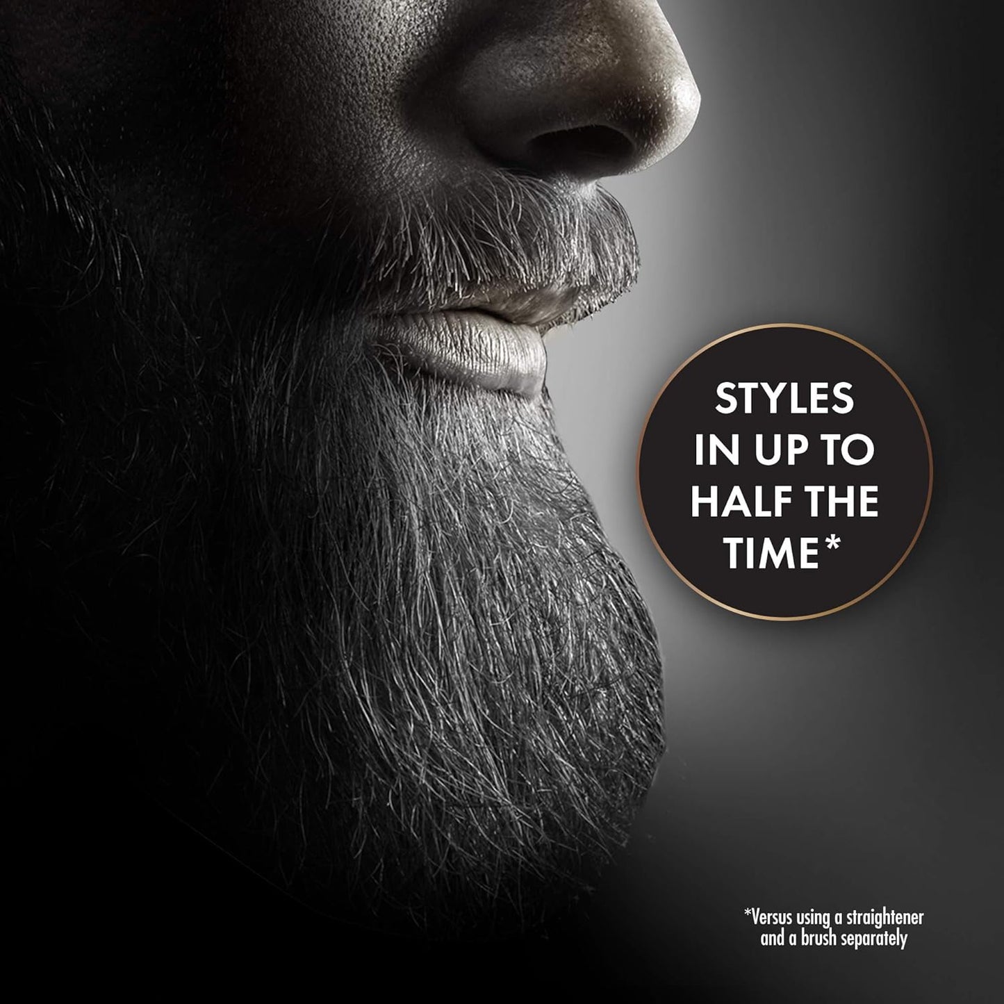 Hot Tools Men’s Beard Straightener Brush| For a Smooth Finish