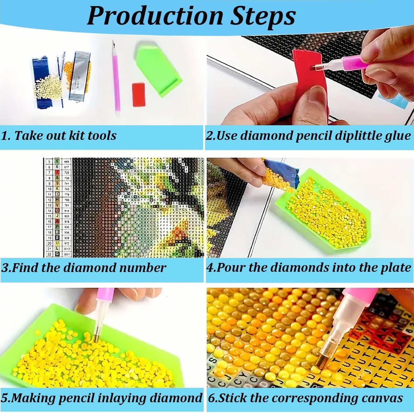 DIY Tractor Deer Diamond Painting 12x16 Inch, Full Round Drill Kits Mosaic Art for Adults Relax & Home Wall Decor Festival Gift 692