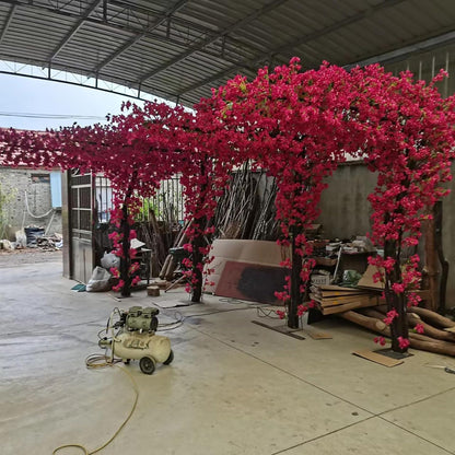 Large Pink Artificial Bougainvillea Tree Artificial Tree for Landscape and Venue Decoration - Indoor Outdoor Use (1.5x1.2m)