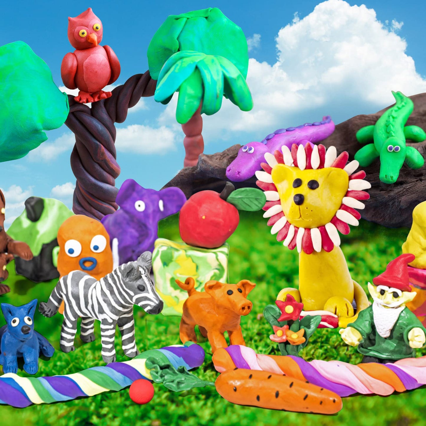 Magic Clay - Air Dry Clay 48 Colors, Modeling Clay for Kids with Tools, Soft & Ultra Light, Toys Gifts for Age 3 4 5 6 7 8+ Years Old Boys Girls Kids