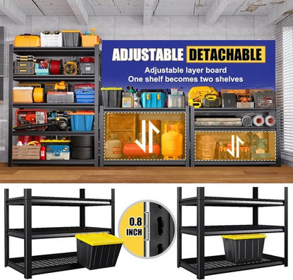 **Regine Switzerland 71" Heavy Duty Garage Shelving | 3000LBS Capacity 5-Tier Adjustable Metal Unit**