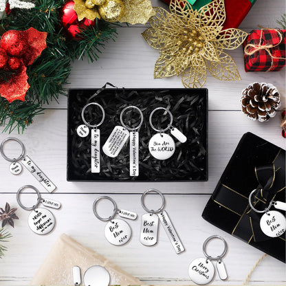 Gisafai 30 Pcs Engravable Stainless Steel Keychain Blanks Silver Metal Blank for Laser Engraving Crafts Gifts