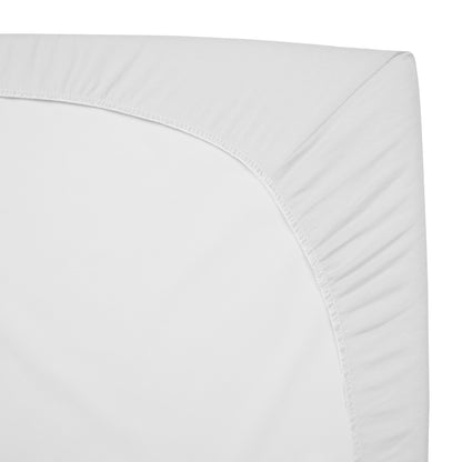 American Baby Company 2 Pack 100% Natural Cotton Fitted Pack and Play Sheets 39" x 27" - Soft & Breathable Pack N Play Sheets for Playard & Mini Crib Mattress, White, for Boys & Girls