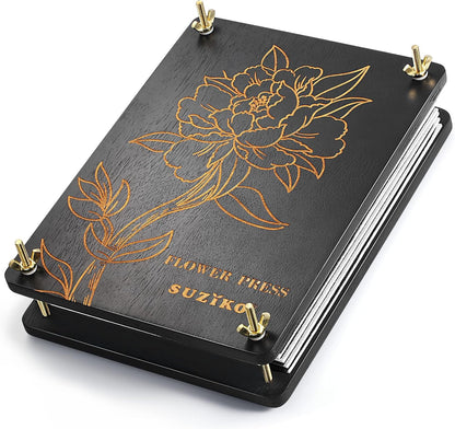 Suziko Large Flower Press Kit 11.8 x 8.7 inch 6 Layers with Photo Frame and Book Marks,Plant Pressing Kit for Adults Measures, Fast Making Pressed Plant, Great Gift for Your Lover
