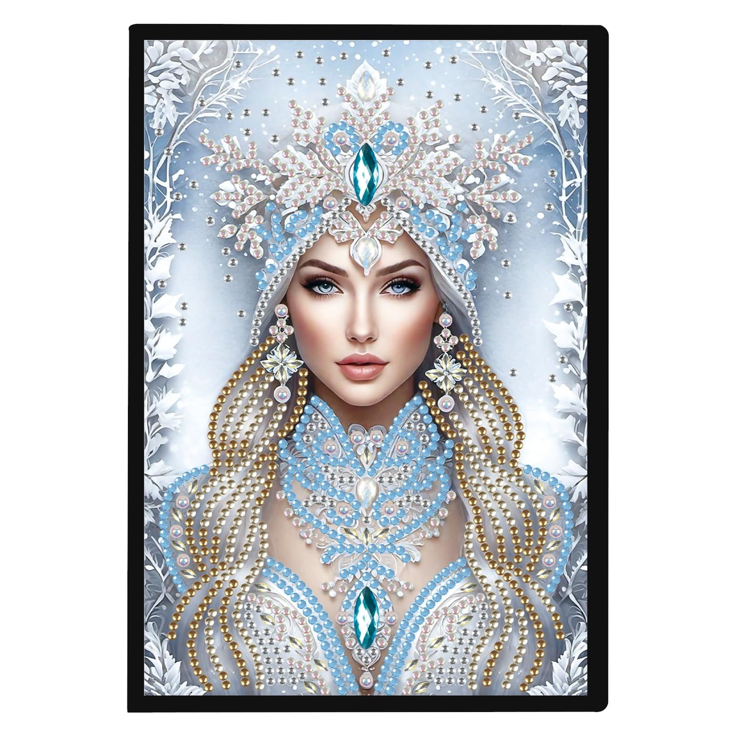 JZHYOAN Woman Diamond Art Note Book Gem Art Dairy Travel Drawing Message Art Notebook for Adult DIY Diamond Painting Blank Notebook Kits Cross Stitch Mosaic Notepad Embroidery for Office Desk Decor
