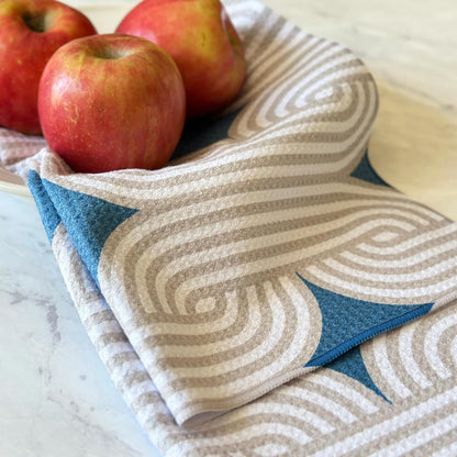Set 2 100% 18" 30" HONED Kitchen Dish Towel | of | Lightweight Absorbent Dish Cloth for Kitchen Drying | Premium