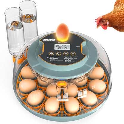 18~36 Egg Incubators for Hatching Eggs, Egg Incubator with Automatic Egg Turning and Humidity Control and Temperature